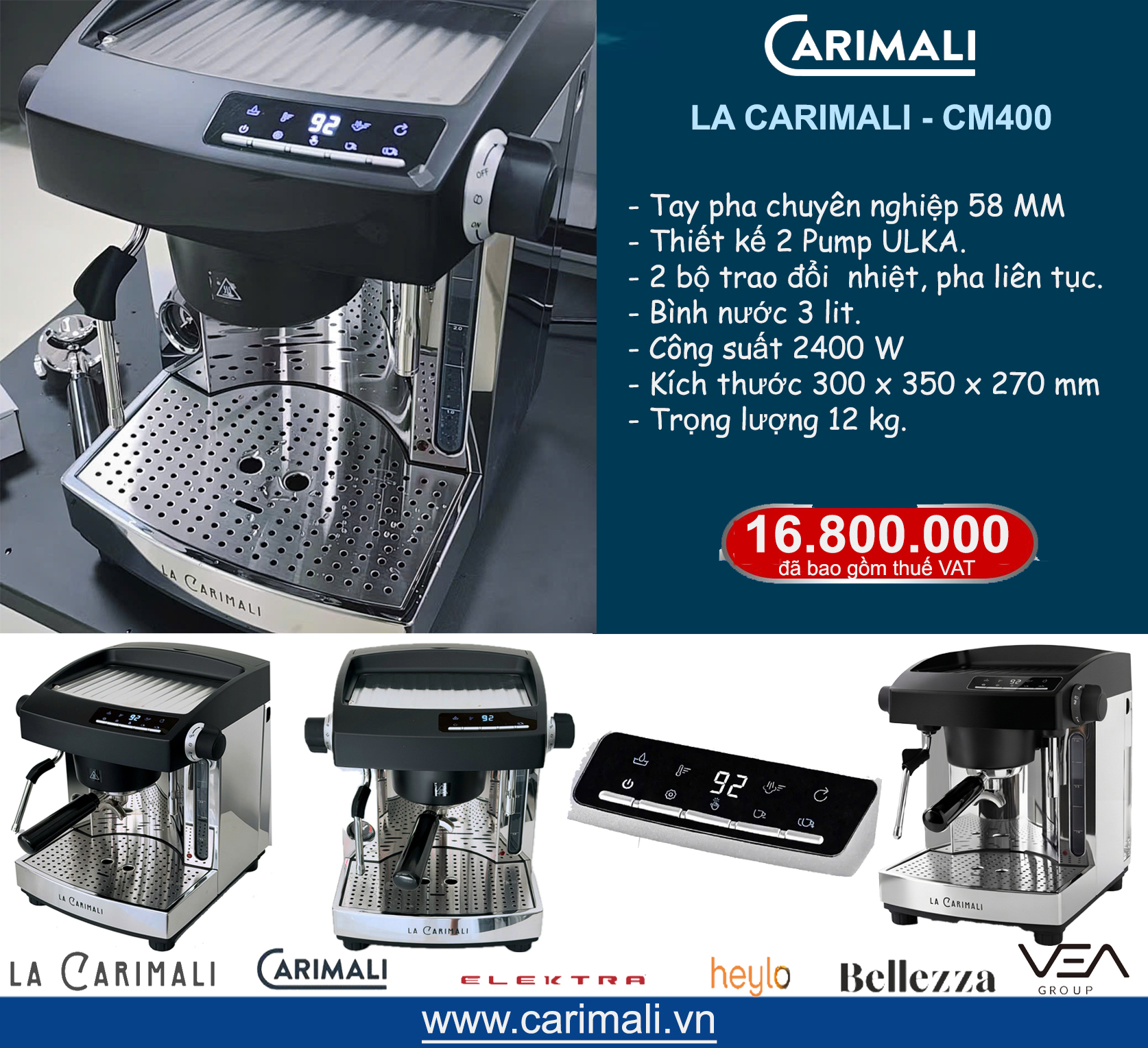 Máy pha cà phê CARIMALI CM400